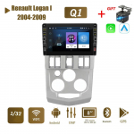 8-tolline Android Renault Logan I 2004-2009 jaoks koos nupunupuga autoraadio video multimeedia GPS-m&auml;ngija 1+32 GB 1+32GB