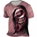 Vintage Animal Eagle Print Meeste T-s&auml;rgid Suvised T&auml;navakaelusega pol&uuml;estrist vabad l&uuml;hikeste varrukatega T-s&auml;rgid Vabaaja topid Meeste r&otilde;ivad M