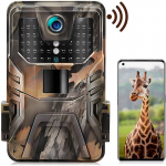 V&auml;listingimustes 4K 36 MP reaalajas videoshow rakendus Juhtraja kaamera WiFi-m&auml;ngukaamera No Glow Night 940nm n&auml;gemine Wildlife Trap m&auml;ngukaamera jaoks