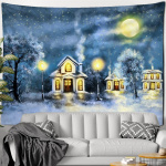 &Otilde;limaal Lumestseen Gobel&auml;&auml;n Seinale riputatav j&otilde;ulupuu Looduslik maastik Ps&uuml;hhedeelne n&otilde;iduse esteetiline tuba 100x75cm