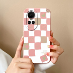 Oppo Reno jaoks 2 3 4 5 6 7 8 10 Pro 5G korpuse kate Vedel pehme silikoon-matt p&otilde;rutuskindel kandiline korpusega kaamera kaitse kontrollmuster Oppo kaitseraua jaoks OPPO Reno2