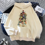Spirited Away kapuuts Harajuku Ogino Chihiro No Face Man Graafiline WoUnisex Casual kapuutsid Talvine soe mood Unisex mood dressipluusid 4XL