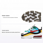 Nike Air Max 270 React mitmev&auml;rvilised meeste tossud valged &uuml;likooli kuldsed &uuml;likooli punased DA2610-161 42