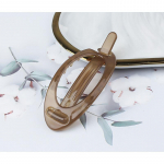 Juuksen&otilde;el Ovaalne juuksen&otilde;el Lihtne retro hobusesaba lukuga keeratav klamber Naiste peakatte klambriga juuksen&otilde;el