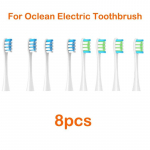 8 tk asenduspead Oclean Flow/x/ X Pro/ Z1/ F1/ One/ Air 2 /se harjapead Pehme Dupont Sonic hambaharja vaakumharjastega 4blue 4Wgreen