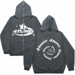 Letter 4 Tune Star T&uuml;druk Poiss S&uuml;gisene Talvine Paks T&otilde;mblukuga Jope Pealismantel Naiste Naljakas K&auml;rbse T&otilde;mblukuga Helkurriba Y2K Hoodie 2023 S