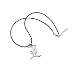 Anime L kaelakee roostevabast terasest vana inglise kirjaga ripats kaelakee pikendatud pikkusega reguleeritav Cosplay Unisex ehteid kingitus h&otilde;be