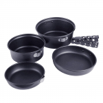 Laagritaldrikud ja -pannid Mittekleepuvad seljakotireisi pikniku toiduvalmistamise komplektid &Uuml;limalt kerge kaasaskantav