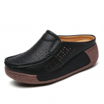 Naiste Mugavad Ema Sussid &Otilde;&otilde;nes V&auml;ljal&otilde;ikega Mitmek&uuml;lgsed Raputussussid Paksu Tallaga Matsuke Baotou Poolikud Sussid 42 must