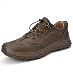 Briti nahast kingad Nahast meeste vabaaja kingad K&auml;sitsi valmistatud kingad &Otilde;mmeldud vabaaja nahast kingad &otilde;ues Mood meeste korterid 38 must