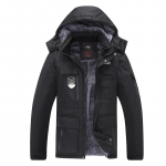 Winter Plus Velvet Thickening Couple puuvillase polsterdatud jope Tuulekindel pluss suur soe jope L