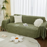 Moodne Jacquard Velvet Diivani Kattetekk 2 3-kohaline Plush Soe Tool Diivanm&ouml;&ouml;bel Libekattega Diivani R&auml;tik Lastele Koertele Oranž 180x130cm roheline