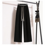 DIMANAF 2024 Plus Size Uued pikad p&uuml;ksid naiste elastsed lahtised k&otilde;rge v&ouml;&ouml;kohaga vintage soliidsed lahtised pehme vabaaja n&ouml;&ouml;riga p&otilde;hip&uuml;ksid laiad p&uuml;ksid 5XL 2XL