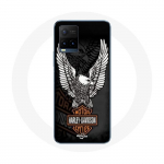 Coque pour Vivo Y21s 2021 / Y21 2021 Harley Davidson aigle logo