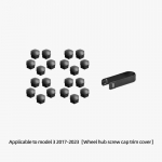 LUCKEASY For Tesla Model 3 Model X Model S 2017-2023 Rattarummu kruvikaane komplekt Autotarvikud Rattamutri korgid 20 tk/komplekt M3-EX35L