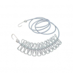 Tuulekindel &otilde;ues kasutatav riidepuu 12 klambriga reisipesukuivatusn&ouml;&ouml;r lilla