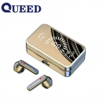 S20 Mirror Bluetooth 5.2 HIFI 3D Stereo laiaulatuslikud veekindlad k&otilde;rvaklapid mikrofoniga LED-peakomplekt koos sensoorse juhtimisega must