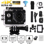 Uus m&auml;rulikaamera Ultra HD 4K WiFi 2-tolline 170D veealune veekindel kiiver, videosalvestus spordikaamera One Size must
