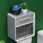 WTEMPO WC salvr&auml;tikukarp WC imemiskast tualettpaberi hoiukarbi auk Vaba rippuva seina veekindel riiul 23*13.5*24cm sinine