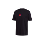 Adidas Originals 3D Trefoil T-s&auml;rk Vabaaja Prinditud Logo &Uuml;mmarguse kaelusega L&uuml;hikeste varrukatega T-s&auml;rk Meeste Topid Must GE0829 S