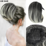MERISIHAIR s&uuml;nteetiline l&uuml;hike hobusesabakump Juuksed Chignon koos kammklambriga, n&ouml;&ouml;riga kukliga parukas naistele igap&auml;evaseks kandmiseks 20cm