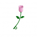 Roosi&otilde;ie &otilde;lgedest kate BPA-vaba silikoonist korduvkasutatav tolmukindel, mittevalguv 6-10 mm trumli k&otilde;rreotsa pistik Topper Protector Cupi tarvikud Rose valge