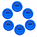 6 tk roostevabast terasest D-padi / plaaster PVC t&auml;ispuhutava s&uuml;sta jaoks punane