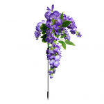 Kunstlillevalgustiga v&auml;litingimustes dekoratiivne p&auml;ikesevalgusti valgussensoriga automaatne SISSE/V&Auml;LJA Veekindel p&auml;ikeseenergial t&ouml;&ouml;tav LED-lamp