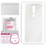 apgo Protective Skin Sticker for the back compatible with Oppo F11 Pro, Wrap Film, Foil, Vinyl - Pattern Matte Transparent