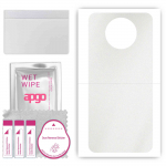 apgo Protective Skin Sticker for the back compatible with Xiaomi Redmi Note 9 5G, Wrap Film, Foil, Vinyl - Pattern Matte Transparent