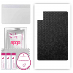 apgo skin sticker film foil vinyl for the BACK compatible with TCL Tab 10L Gen 2, scratch-resistant, easy to install - Black Honeycomb