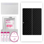 apgo Protective Skin Sticker for the back compatible with Microsoft Surface Go | Go 2 | Go3, Wrap Film, Foil, Vinyl - Pattern Carbon Black