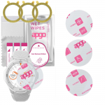 3x apgo Ultra-Clear Hybrid protective glass compatible with Mobvoi Mobvoi TicWatch S2 Glacier, flexible nano glass, great replacement for tempered gla