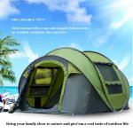 3-4 inimese veekindel kiirtelgi paigaldamine Veekindel UV-kaitsega 2 uksega telkimisvarjualune v&auml;limatkatelk sinine