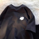 Puhast puuvillast l&uuml;hikeste varrukatega T-s&auml;rk Meeste l&uuml;hikeste varrukatega suvine uus High Street Fashion Brand Trendikas lahtine T-s&auml;rk S