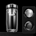 Kahekihiline klaastass Hanemunatass Teetass P&otilde;lemis- ja k&otilde;rge temperatuurikindel majapidamisklaasist teetass Reklaamtr&uuml;kk Veetass 280ml