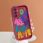 Pehme silikoonist ruudukujulise redeliga printimismustriga telefoni korpus T&auml;iskaanega kaamera p&otilde;rutuskindel kaitse kummist &uuml;mbris Samsungile Samsung A03 valge