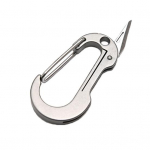 Carabiner Miniature Easy to Carry Concealable Knife 2-in-1 Multifunctional Locking Latch Hooks