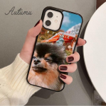Pommeri koerte koerte telefoni&uuml;mbris iPhone'ile 11 12 13 14 Pro Max mini X XR XS SE 2020 6S 7 8 Plus Samsung Galaxy S21 S22 kest iPhone 6plus