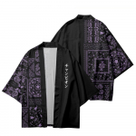 Lapitehnika Lilla Paisleymustriga S&auml;rk Traditsiooniline Cosplay Kimono Naised Mehed Harajuku Jaapani Mood Kampsun Yukata L
