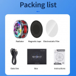 X100 tahvelarvuti jahuti pooljuht kiirjahutusega 24 W ventilaatoriga telefon Magsafe jahuti mobiilne radiaator, Peltier jahuti IPad Iphone Macile