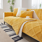 &Uuml;hev&auml;rviline libisemiskindel diivani kate Paks pehme pl&uuml;&uuml;s diivanipadja r&auml;tik elutoa m&ouml;&ouml;bli jaoks Decor Slipcovers diivanikatted 90x120cm 1pcs