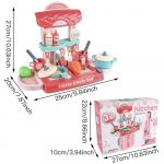 30 tk K&ouml;&ouml;gim&auml;ngu m&auml;nguasjade komplekt Rollim&auml;ngu m&auml;nguasjad koos hoiukohvriga K&ouml;&ouml;giriistad S&ouml;&ouml;giriistad Simuleeritud Puuviljad K&ouml;&ouml;giviljad Aksessuaarid