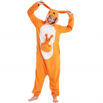 Naiste Pidžaama K&auml;nguru Kigurumi Meeste &Uuml;hesosaline T&auml;iskasvanute Fliisist Paar &Uuml;hes t&uuml;kis &Ouml;&ouml;riided J&otilde;ulud Cosplay Kost&uuml;&uuml;m Kogu R&otilde;ivas XL