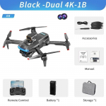 Uus LYZRC P15 Drone Professionaalne HD kahe kaameraga takistusi v&auml;ltiv optiline voolu positsioneerimine harjadeta kaugjuhtimispult Quadcopteri m&auml;nguasjade kingitus lastele Dual 4K-1B must