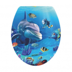 Sea World WC kleebis Eemaldatav isekleepuv veekindel PVC elutoa seinakunst D