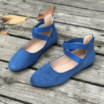 Naiste balletikingad, madalad elastsed rihmad, &uuml;mara ninaga naiste kingad, lameda kontsaga naiste kingad 43