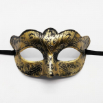 2tk Halloween Horror Ball Party mask, Vintage Jazz Flathead mask, Antiikne pooln&auml;o mask, kaunistus One size