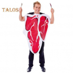 Performance Clothing Fake Steak Kaela rippuv erksav&auml;rviline lahtine Halloween Party Cosplay Lava esinemiskost&uuml;&uuml;m fotorekvisiit