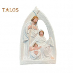 P&uuml;ha perekond Vaigust kujuke, Kristuse s&uuml;ndimise advendikuju Joosep Neitsi Maarja Jeesuse S&uuml;nd skulptuur Kodukontor T&ouml;&ouml;laua kaunistus Ornament valge